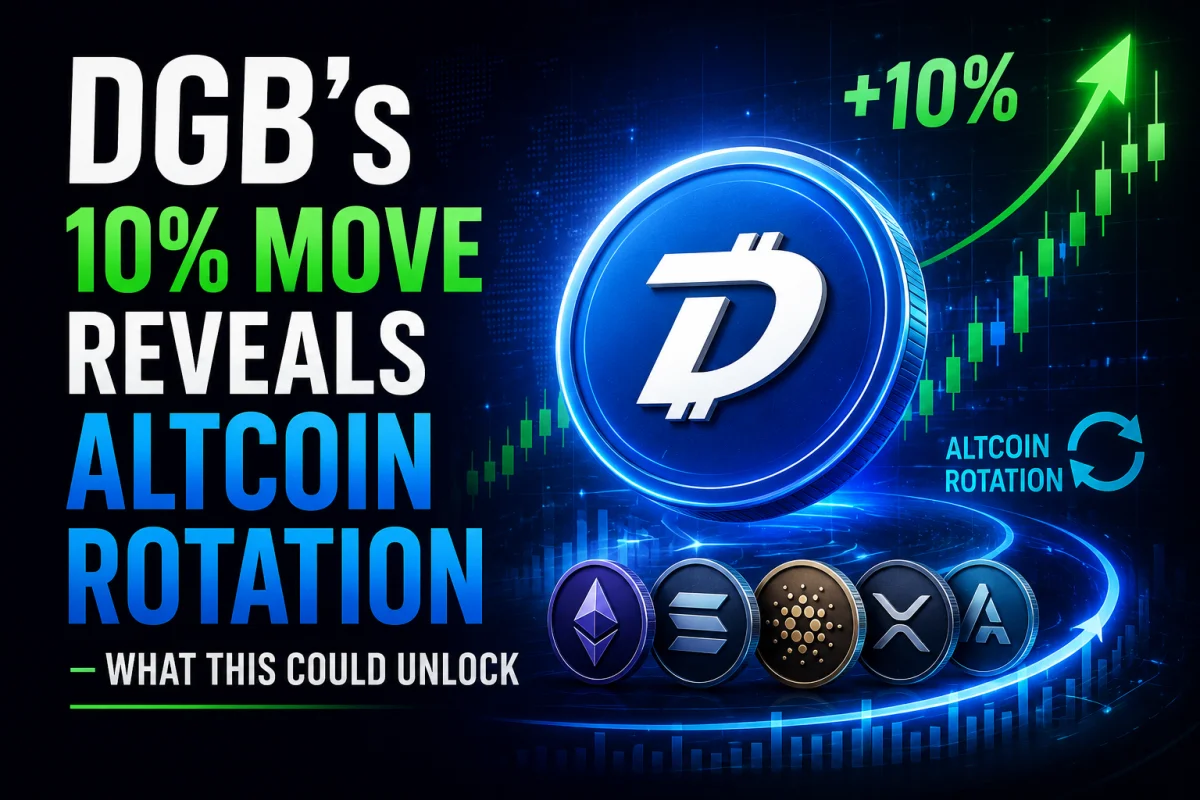 DigiByte ($DGB) Price Surges 26% in 24 Hours as Altcoin Momentum Builds